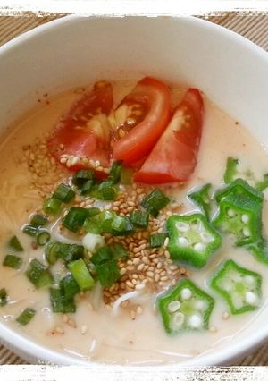 ピリ辛★豆乳味噌そうめん-レシピのメイン写真