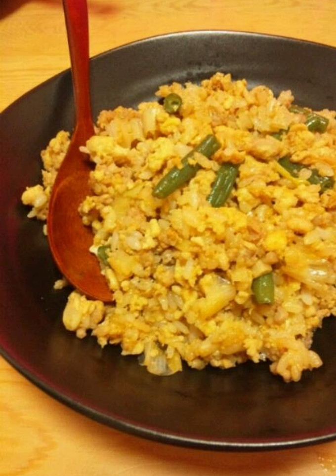 これぞ底辺飯！豆腐を使った冷やし炒飯-レシピのメイン写真