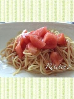 トマトジュースでつくる冷製パスタ-レシピのメイン写真