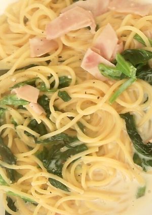 簡単クリームパスタ-レシピのメイン写真