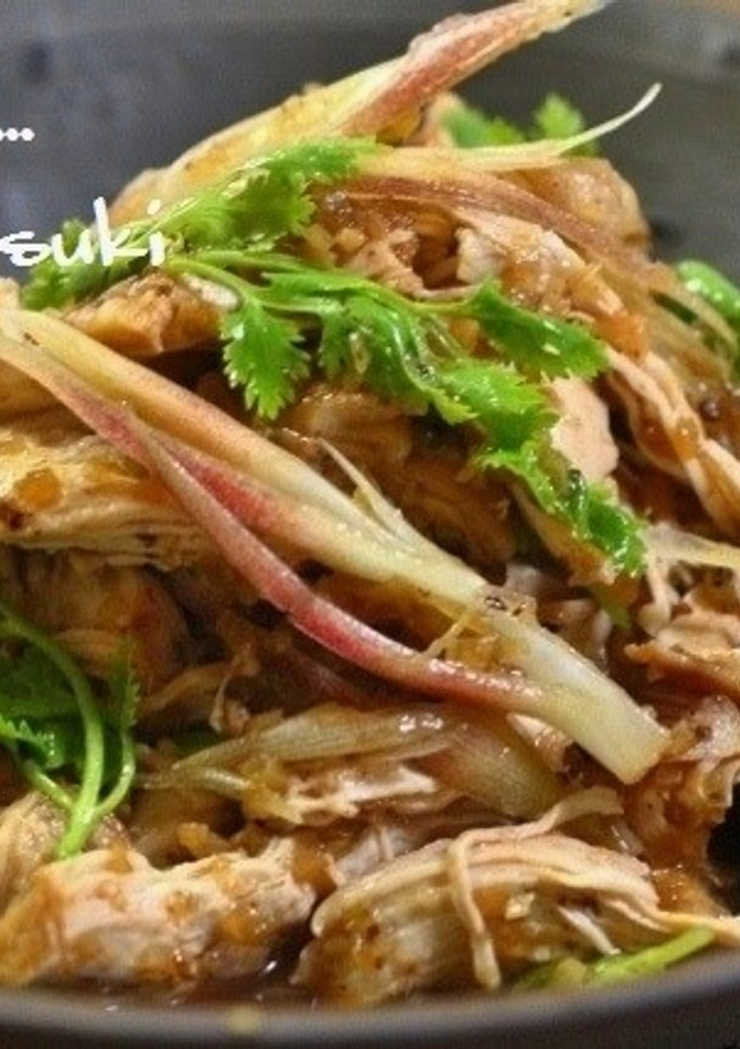 蒸し鶏と香菜の和えもの。-レシピのメイン写真