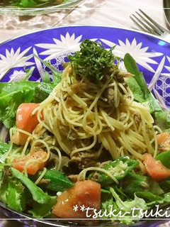 夏バテ予防に♪ツナとトマトのサラダパスタ-レシピのメイン写真