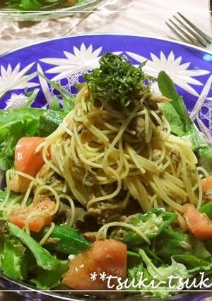 夏バテ予防に♪ツナとトマトのサラダパスタ-レシピのメイン写真