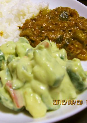 ライタ。カレーの付け合せに最高-レシピのメイン写真