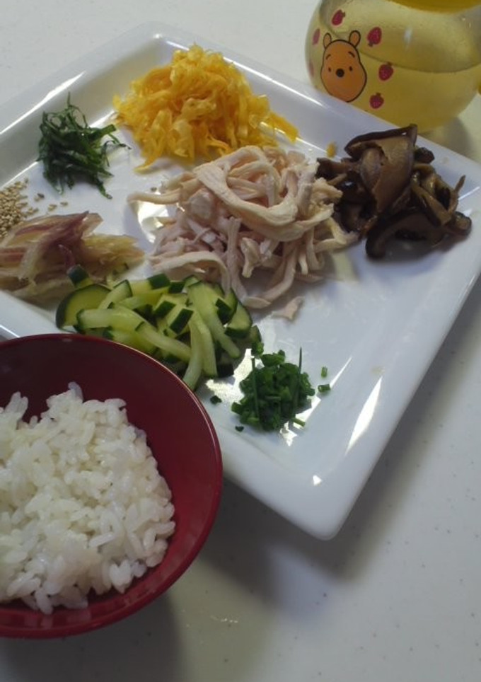 我が家のだし茶漬け（鶏飯）-レシピのメイン写真