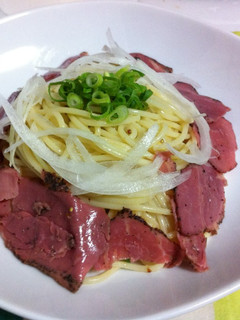 パストラミビーフと粒マスタードの冷パスタ-レシピのメイン写真