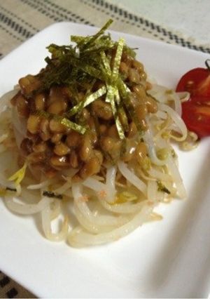 明太子モヤシの納豆のせ-レシピのメイン写真