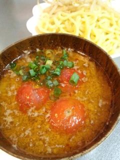 坦々トマトつけ麺。-レシピのメイン写真