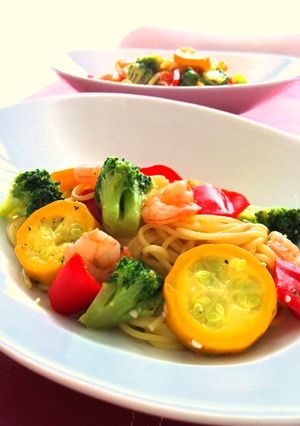 エビとズッキーニのアンチョビ パスタ-レシピのメイン写真
