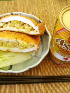 マヨたくあんINはんぺん揚げ-レシピのメイン写真
