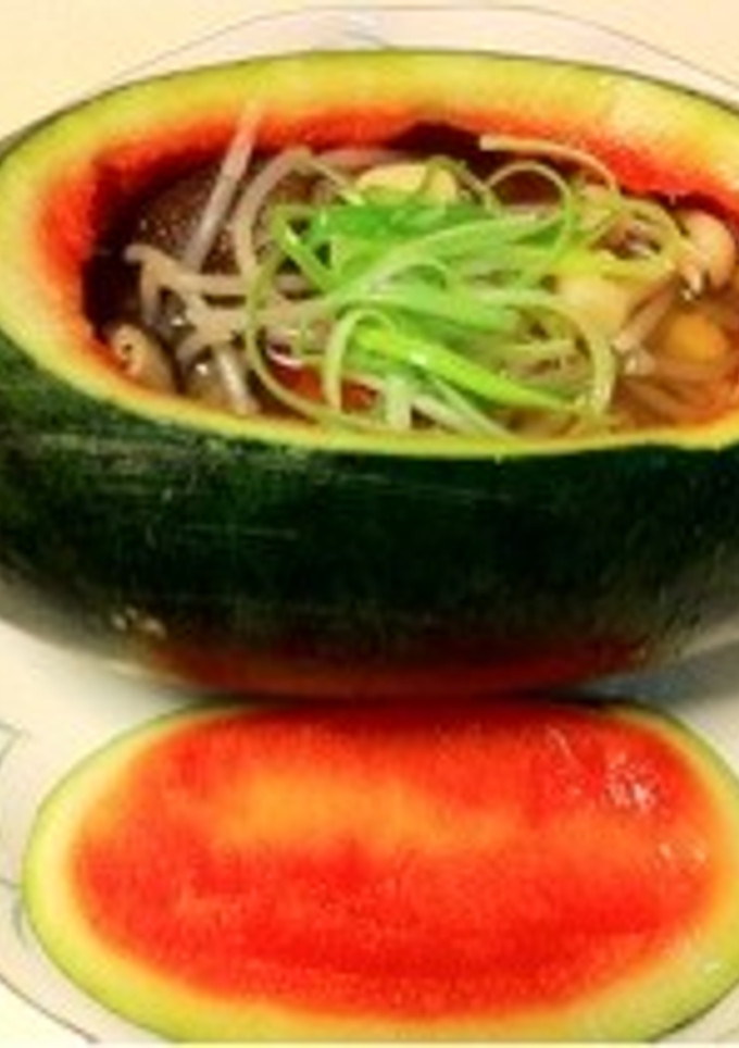 まるごとスイカのおもてなし中華スープ-レシピのメイン写真