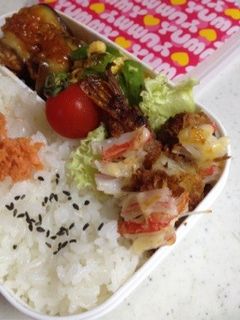 お弁当に!海老フライのカニマヨ焼き-レシピのメイン写真