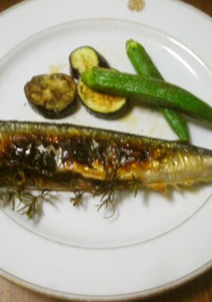 ローズマリー風味で♡秋刀魚の塩焼き-レシピのメイン写真