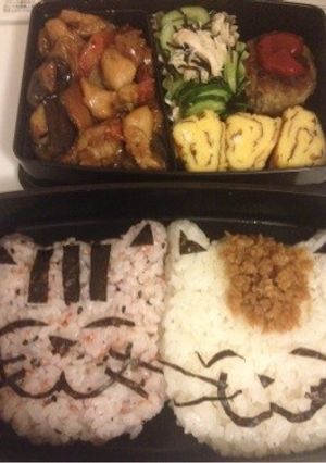 にゃんこ 弁当(*^^*) キャラ弁？-レシピのメイン写真