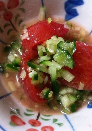塩麹だけ。トマトうまーい。あまーい。-レシピのメイン写真