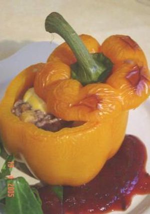 パプリカの肉詰め-レシピのメイン写真
