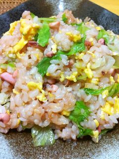 塩辛レタスチャーハン♪-レシピのメイン写真