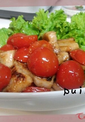 豚バラとトマトの塩麹炒め-レシピのメイン写真