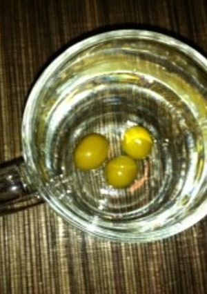 温まりたい夜に：焼酎お湯割りマティーニ風-レシピのメイン写真