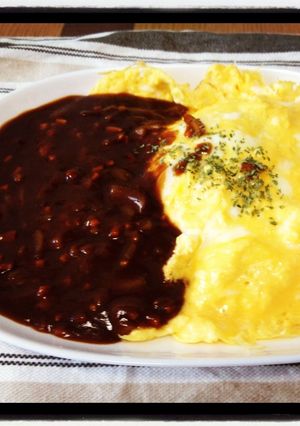 【1人ご飯】オムハヤシ-レシピのメイン写真