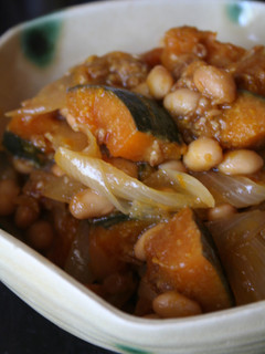 南瓜と大豆の油味噌煮-レシピのメイン写真