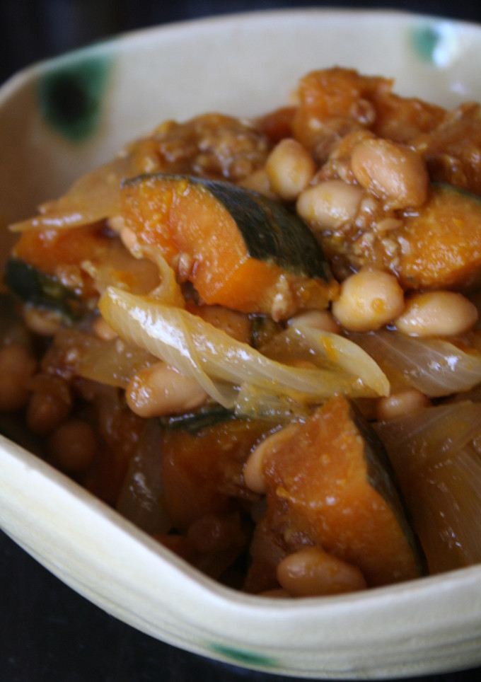 南瓜と大豆の油味噌煮-レシピのメイン写真