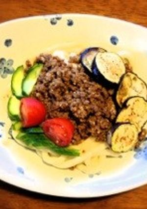ピリ辛肉味噌かけうどん-レシピのメイン写真