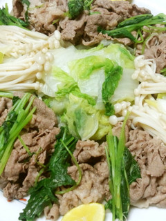 冷やし牛肉しゃぶしゃぶ~♪-レシピのメイン写真