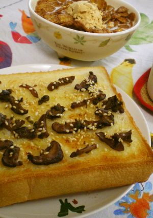 のっけてチ～ン♪　『佃煮トーストさん』-レシピのメイン写真