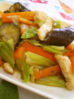 切り方次第!!鶏ムネ染みしみぃ♪野菜炒め-レシピのメイン写真