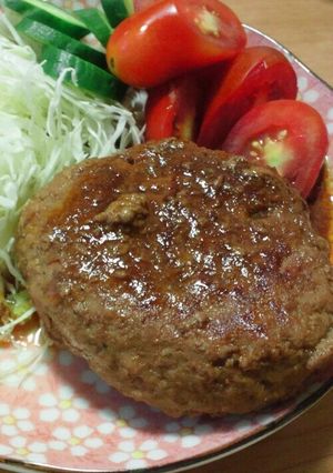 ※子供が作る簡単ハンバーグ-レシピのメイン写真