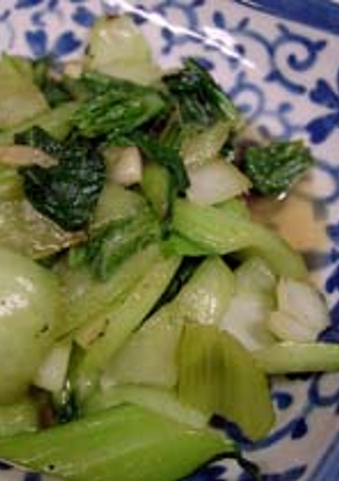 青梗菜のにんにく炒め-レシピのメイン写真