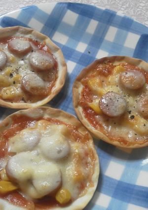 ＊餃子の皮で☆即席ピザ＊-レシピのメイン写真