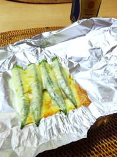 オクラのチーズ焼き-レシピのメイン写真