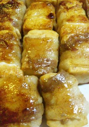 豆腐の豚バラ巻き✿～照り焼きソースで～✿-レシピのメイン写真