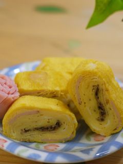 ハム&おかかの卵焼き-レシピのメイン写真