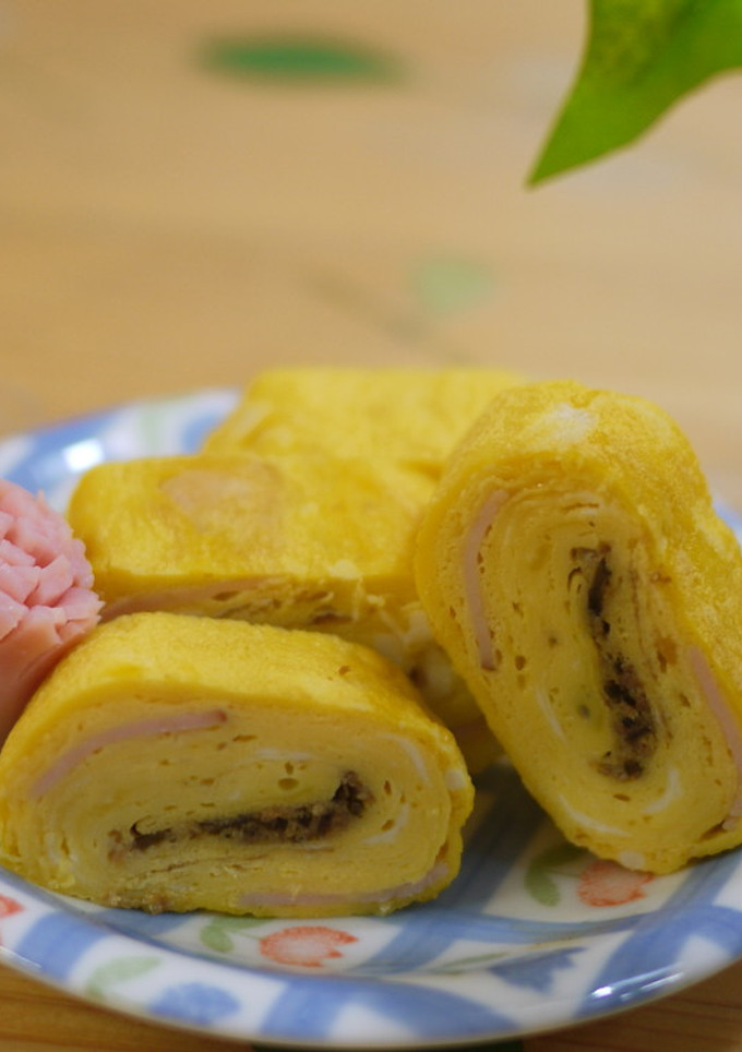 ハム＆おかかの卵焼き-レシピのメイン写真