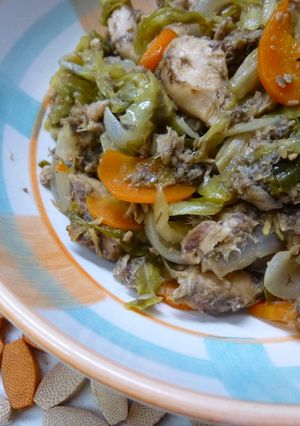 キャベツ消費に！鯖缶の胡麻煮-レシピのメイン写真