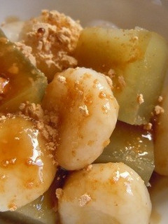甘さ控えめ♪煮豆の寒天白玉デザート-レシピのメイン写真