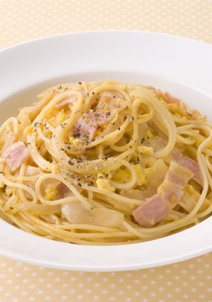 生しょうゆのカルボ風パスタ-レシピのメイン写真