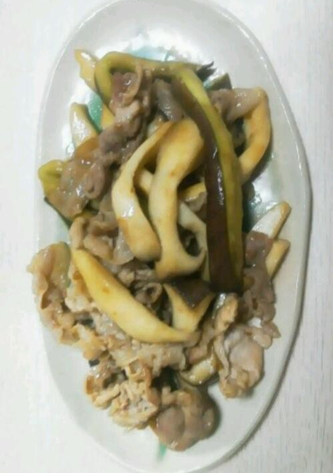 豚肉とナスのゆず胡椒炒め-レシピのメイン写真