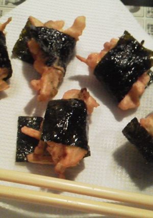 残り野菜で海苔巻きかき揚げ-レシピのメイン写真