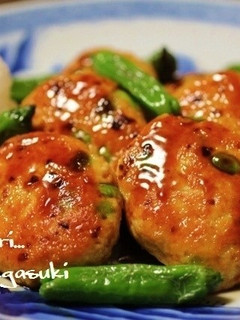 枝豆入り鶏つくね焼き。-レシピのメイン写真
