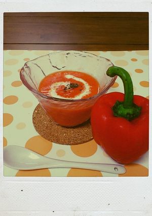 赤パプリカの冷製スープ-レシピのメイン写真