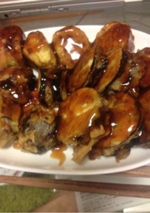 茄子の挟み揚げ天 (●⁰౪⁰●)-レシピのメイン写真