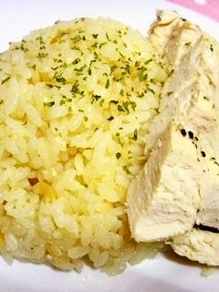 *炊飯器で☆ガーリックチキンピラフ*-レシピのメイン写真