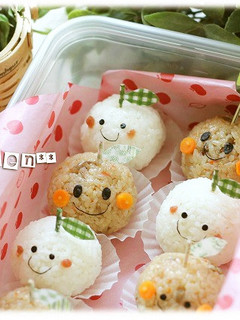 簡単☆キャラ弁☆りんごおにぎり☆-レシピのメイン写真