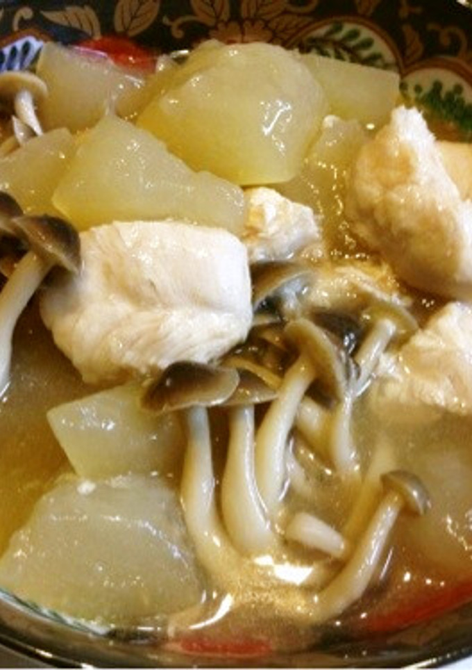 とうがん・ササミ・しめじの煮物-レシピのメイン写真