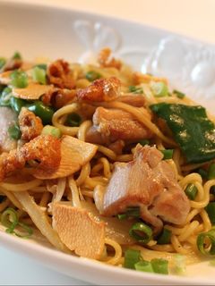 地鶏のゆずこしょう焼きそば-レシピのメイン写真