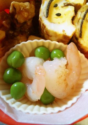 お弁当に簡単彩り！海老とグリーンピース-レシピのメイン写真